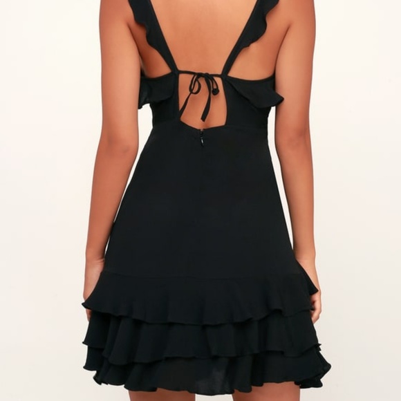 NWT Ruffled Front Mini Dress - Picture 2 of 3